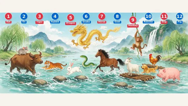 Why is the Chinese zodiac animal ordered this way?