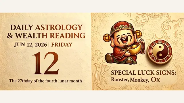 Chinese Zodiac Horoscope for June 12, 2026: Daily Forecast for All Signs