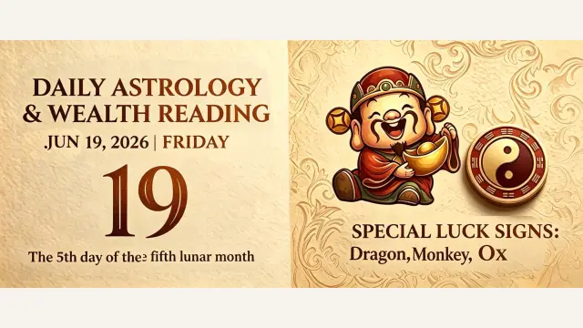 Chinese Zodiac Horoscope for June 19, 2026: Daily Forecast for All Signs