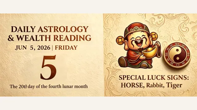 Chinese Zodiac Horoscope for June 5, 2026: Daily Forecast for All Signs
