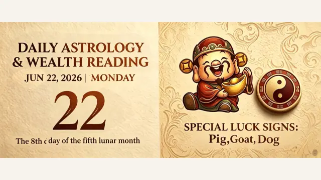 Chinese Zodiac Horoscope for June 22, 2026: Daily Forecast for All Signs