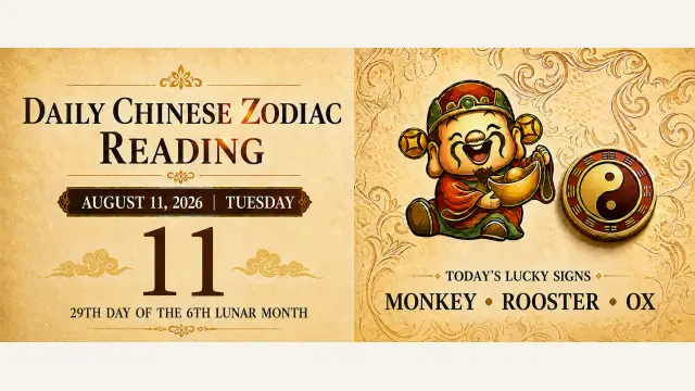 Chinese Zodiac Horoscope for August 11, 2026: Daily Forecast for All Signs