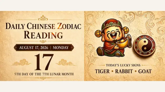 Chinese Zodiac Horoscope for August 17, 2026: Daily Forecast for All Signs