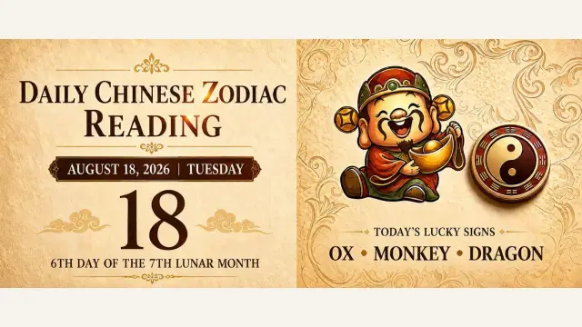 Chinese Zodiac Horoscope for August 18, 2026: Daily Forecast for All Signs