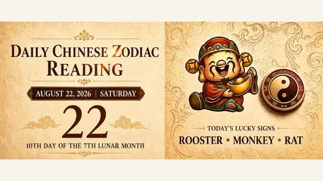 Chinese Zodiac Horoscope for August 22, 2026: Daily Forecast for All Signs