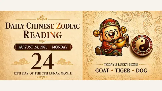 Chinese Zodiac Horoscope for August 24, 2026: Daily Forecast for All Signs
