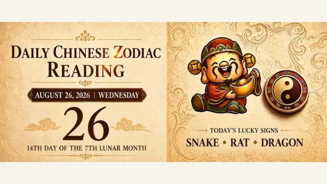 Chinese Zodiac Horoscope for August 26, 2026: Daily Forecast for All Signs
