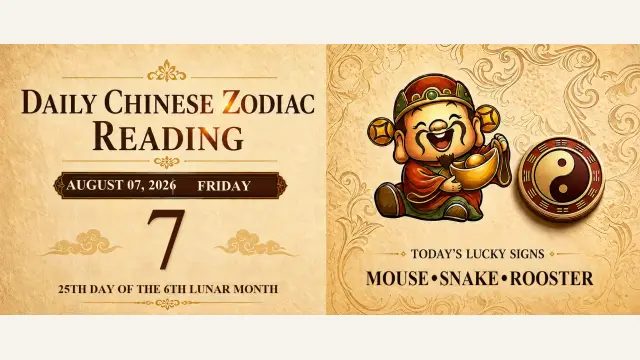 Chinese Zodiac Horoscope for August 7, 2026: Daily Forecast for All Signs