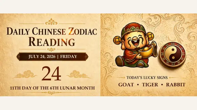 Chinese Zodiac Horoscope for July 24, 2026: Daily Forecast for All Signs
