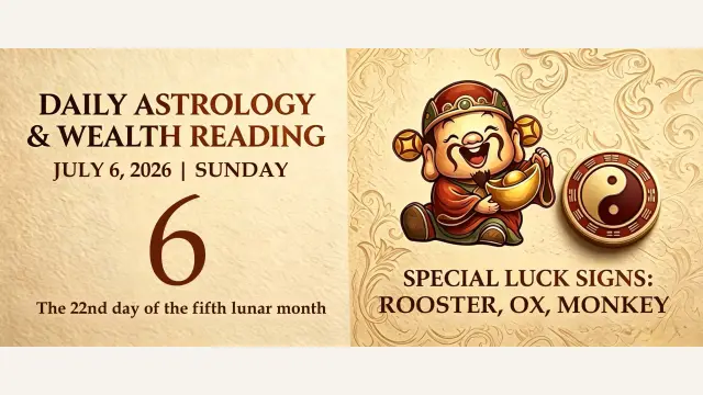 Chinese Zodiac Horoscope for July 6, 2026: Daily Forecast for All Signs