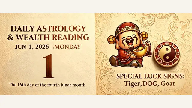 Chinese Zodiac Horoscope for June 1, 2026: Daily Forecast for All Signs