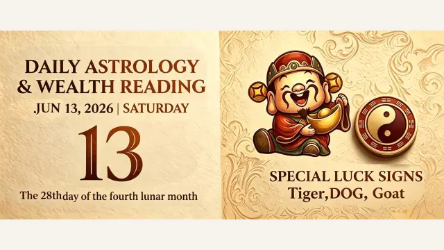 Chinese Zodiac Horoscope for June 13, 2026: Daily Forecast for All Signs