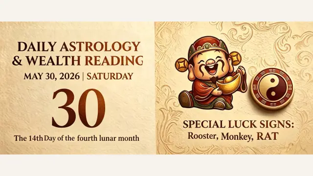 Chinese Zodiac Horoscope for May 30, 2026: Daily Forecast for All Signs