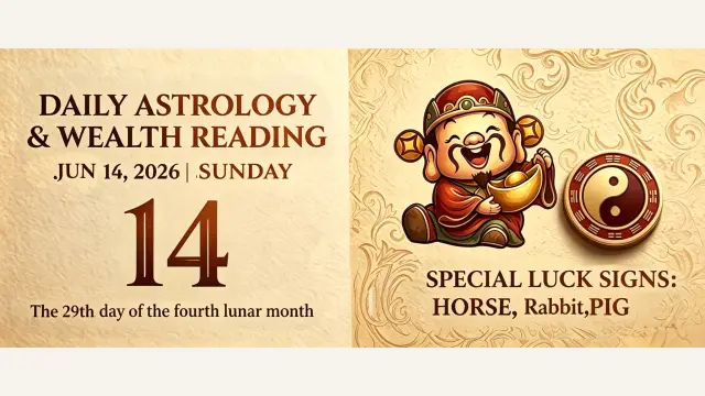 Chinese Zodiac Horoscope for June 14, 2026: Daily Forecast for All Signs