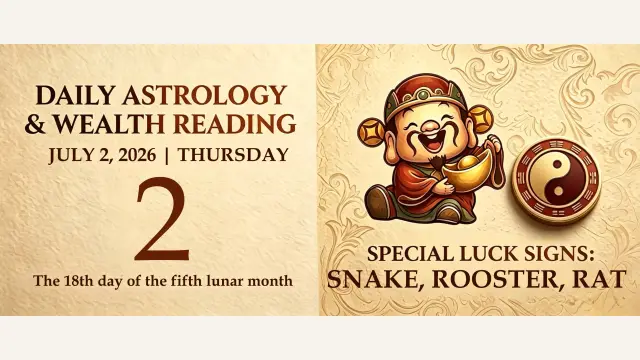 Chinese Zodiac Horoscope for July 2, 2026: Daily Forecast for All Signs
