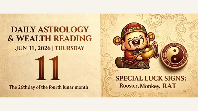 Chinese Zodiac Horoscope for June 11, 2026: Daily Forecast for All Signs