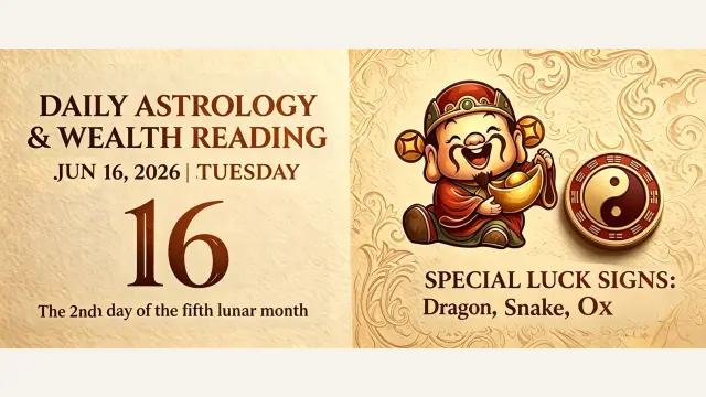Chinese Zodiac Horoscope for June 16, 2026: Daily Forecast for All Signs