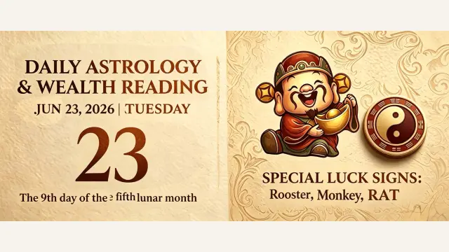 Chinese Zodiac Horoscope for June 23, 2026: Daily Forecast for All Signs