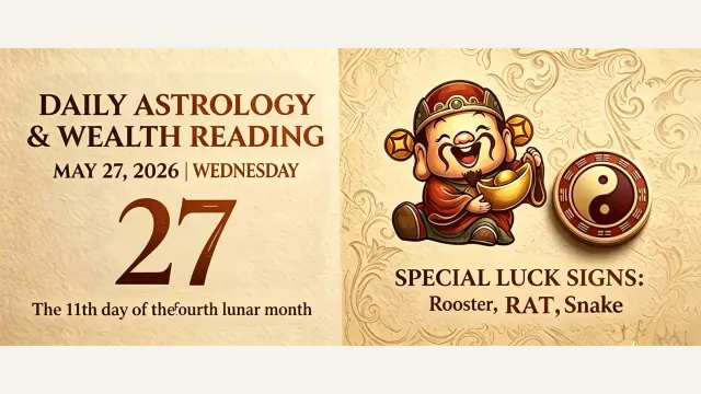 Chinese Zodiac Horoscope for May 27, 2026: Daily Forecast for All Signs