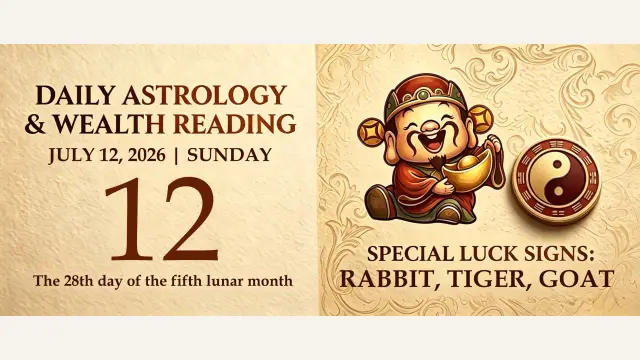 Chinese Zodiac Horoscope for July 12, 2026: Daily Forecast for All Signs
