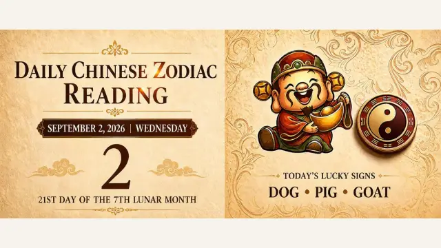 Chinese Zodiac Horoscope for September 2, 2026: Daily Forecast for All Signs