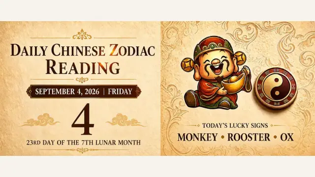 Chinese Zodiac Horoscope for September 4, 2026: Daily Forecast for All Signs