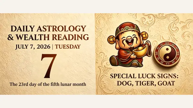 Chinese Zodiac Horoscope for July 7, 2026: Daily Forecast for All Signs