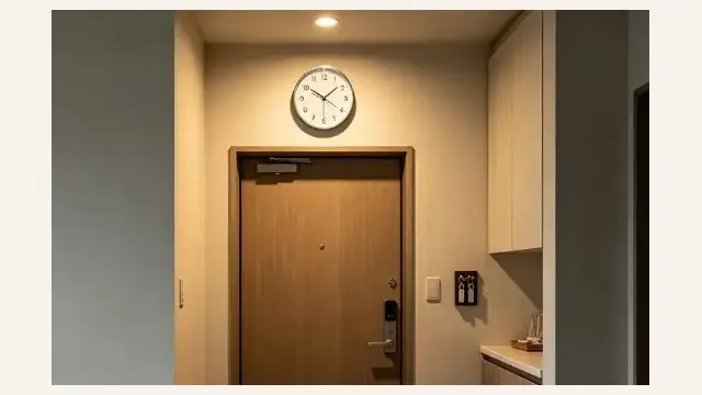 Never Hang a Clock Directly Facing Your Front Door