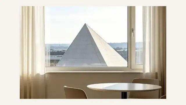 What should I do if there is a sharp corner outside the window?